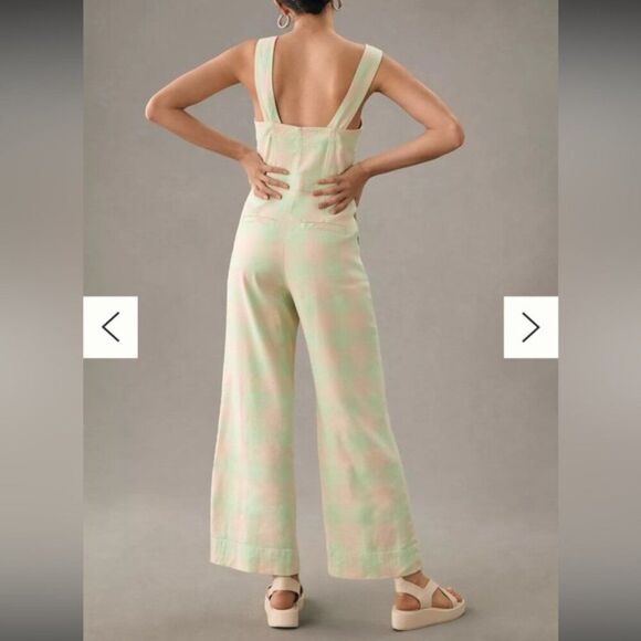 Anthropologie The Portside Button-Front Jumpsuit by Maeve 6 Tall - Picture 2 of 5